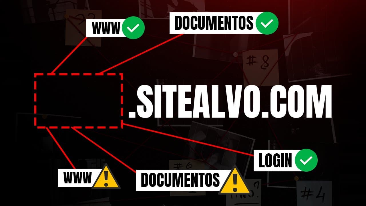 Bruno Fraga apresentando técnicas de descoberta de subdomínios em aulão ao vivo com terminal e ferramentas de segurança