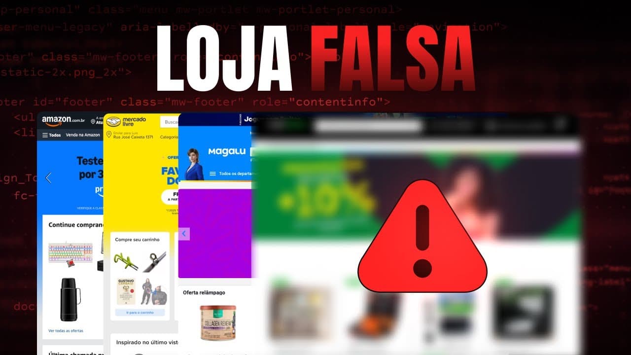 Tela de computador com o checkout de uma loja virtual aberto ao lado de uma consulta de CNPJ, destacando o QR Code do Pix sob análise