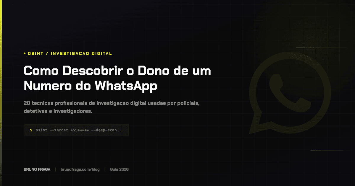Investigação OSINT de número de WhatsApp